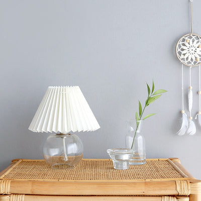 مصباح طاولة بغطاء زجاجي قبة حديثة بتصميم بسيط 1-ضوء لغرفة المعيشة 