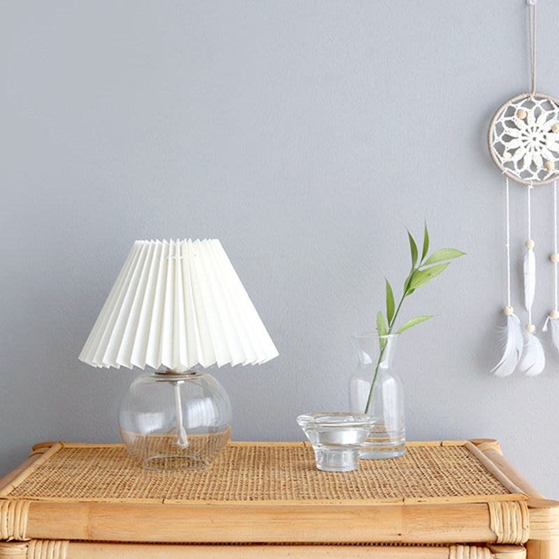 مصباح طاولة بغطاء زجاجي قبة حديثة بتصميم بسيط 1-ضوء لغرفة المعيشة 