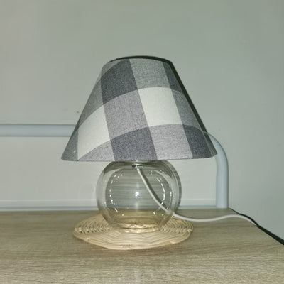 مصباح طاولة بغطاء زجاجي قبة حديثة بتصميم بسيط 1-ضوء لغرفة المعيشة 