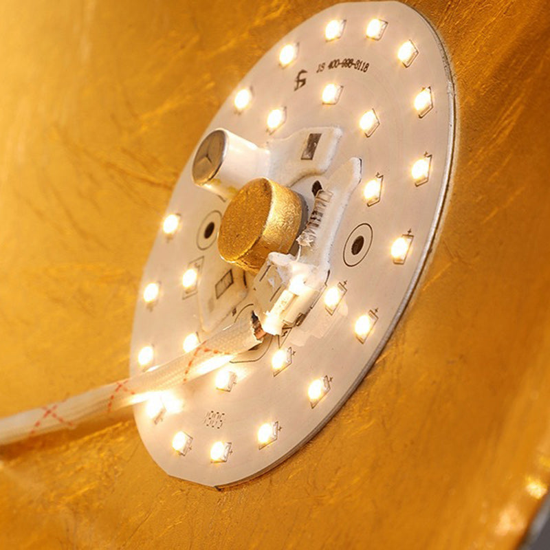 Applique murale contemporaine scandinave ronde en fer LED pour salon 