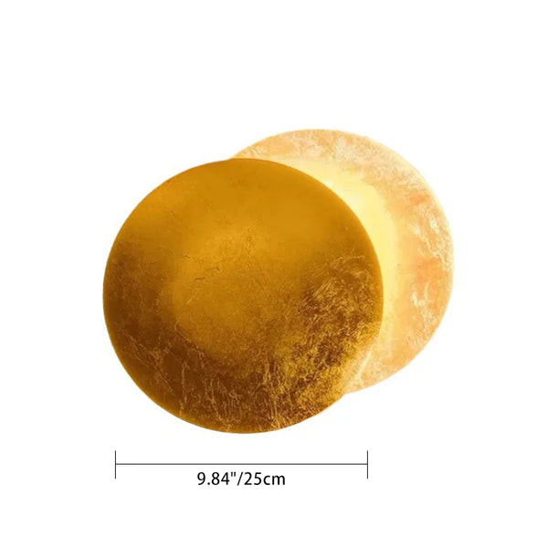 Applique murale contemporaine scandinave ronde en fer LED pour salon 