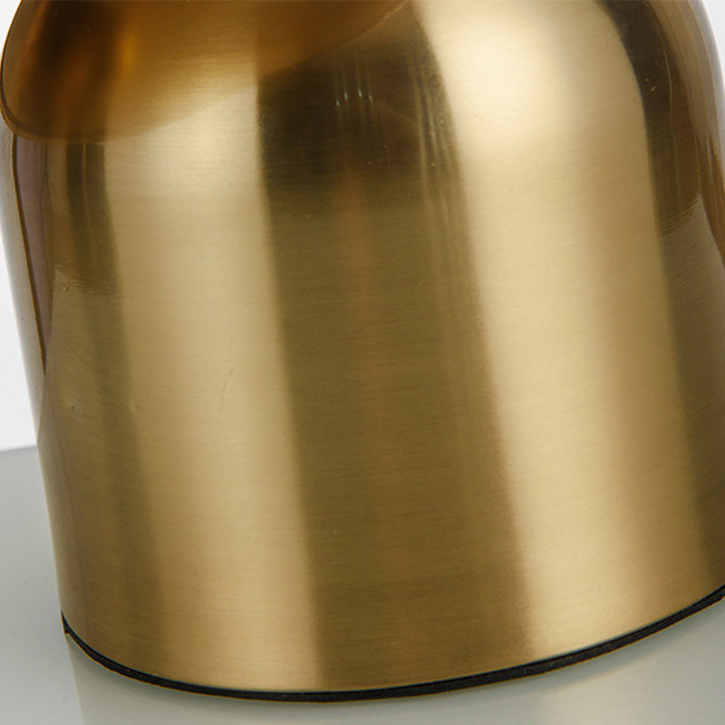 Lámpara de Mesa de Cristal de Hierro con Cúpula de Lujo Contemporáneo de 1 Luz para Sala de Estar 