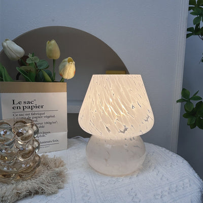 Zeitgenössische kreative ovale Glas-Tischlampe mit 1 Licht für das Wohnzimmer 