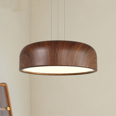 Lustre suspendu LED acrylique rond en fer traditionnel japonais pour salon 