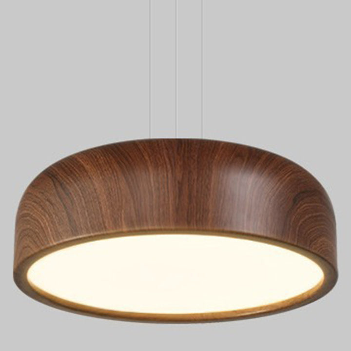 Traditionelle japanische runde Eisen-Acryl-LED-Pendelleuchte für das Wohnzimmer 