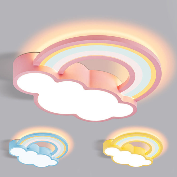 Plafonnier Enfant LED en Acrylique Fer Nuage Créatif Contemporain pour Salon 