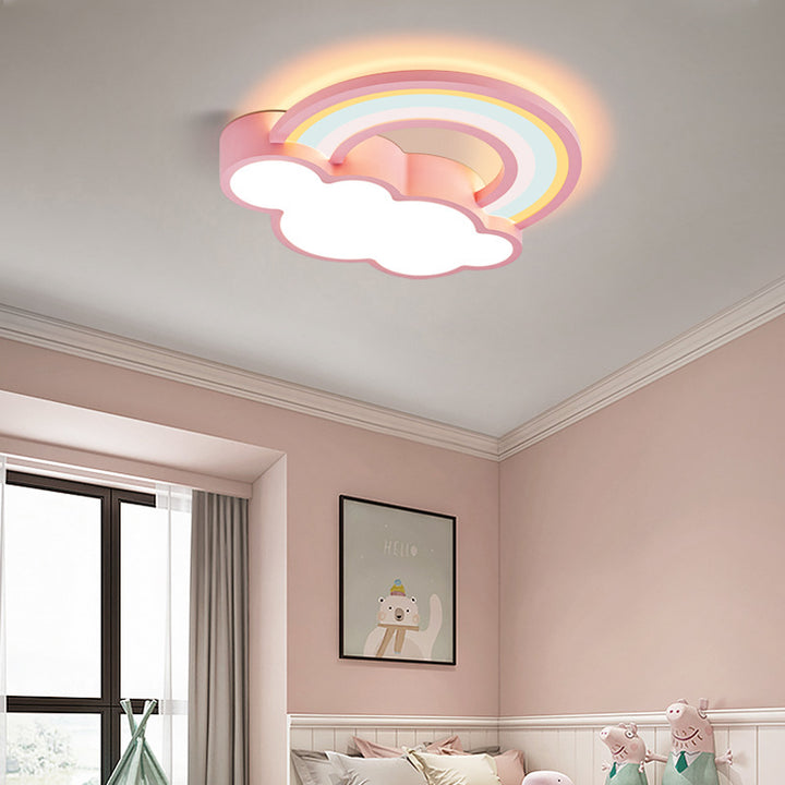 Plafonnier Enfant LED en Acrylique Fer Nuage Créatif Contemporain pour Salon 