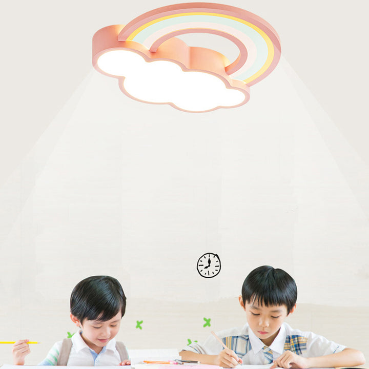 Plafonnier Enfant LED en Acrylique Fer Nuage Créatif Contemporain pour Salon 
