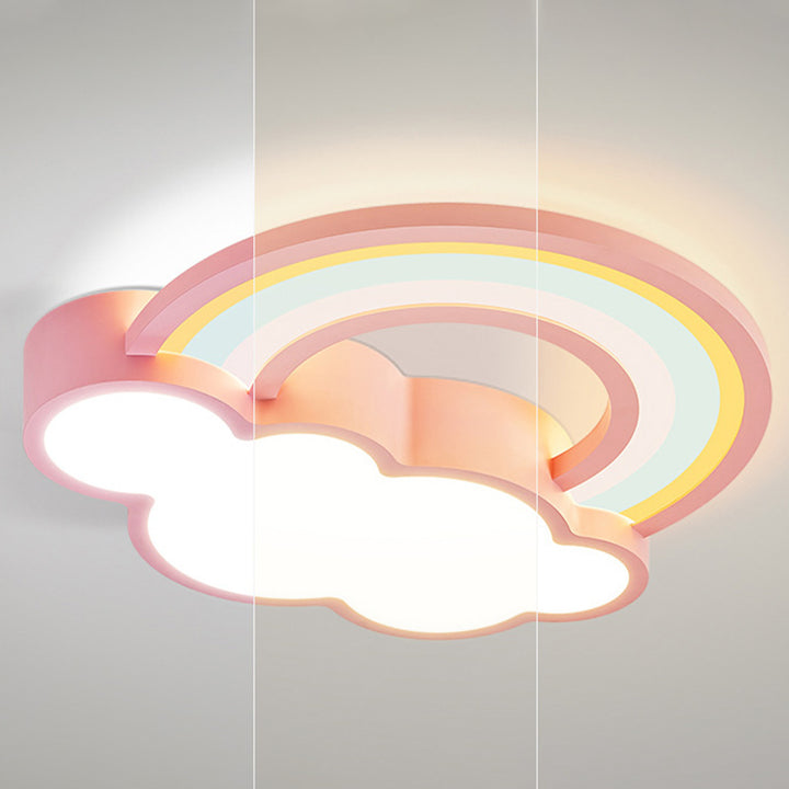 Plafonnier Enfant LED en Acrylique Fer Nuage Créatif Contemporain pour Salon 