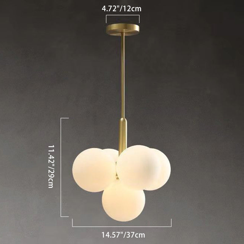 Globe en fer et verre de luxe contemporain, lustre 5/13 lumières pour salon 