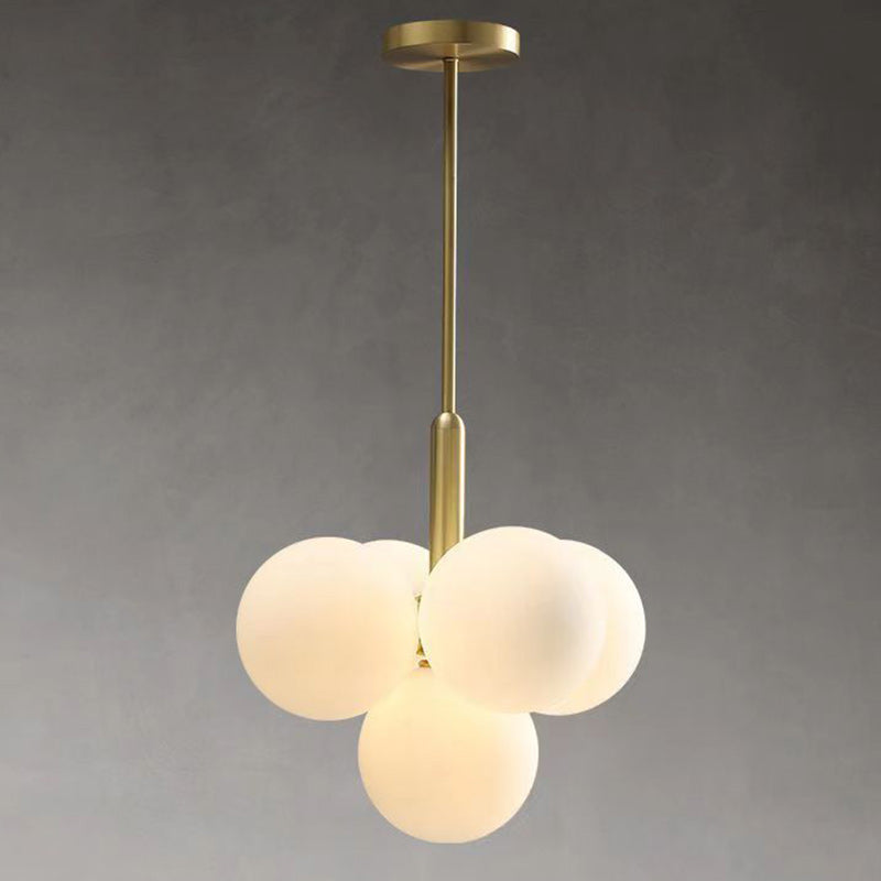 Globe en fer et verre de luxe contemporain, lustre 5/13 lumières pour salon 