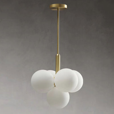 Globe en fer et verre de luxe contemporain, lustre 5/13 lumières pour salon 