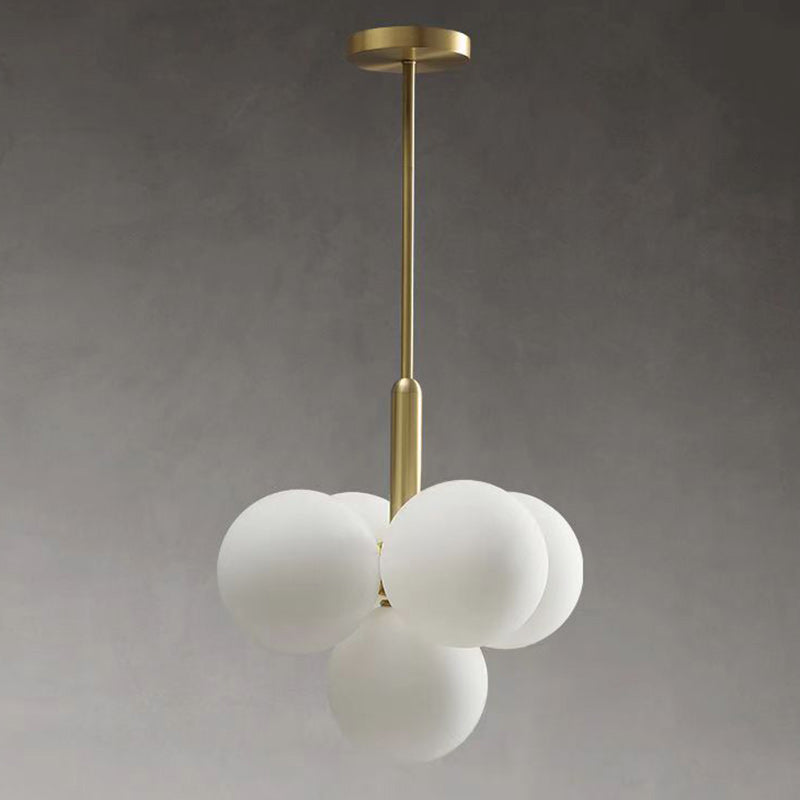 Globe en fer et verre de luxe contemporain, lustre 5/13 lumières pour salon 
