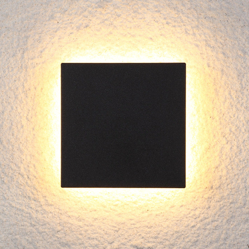 Lámpara Aplique de Pared LED Cuadrada de Aluminio Minimalista Moderna para Sala de Estar 