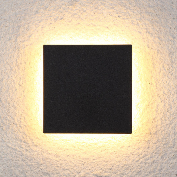 Lámpara Aplique de Pared LED Cuadrada de Aluminio Minimalista Moderna para Sala de Estar 