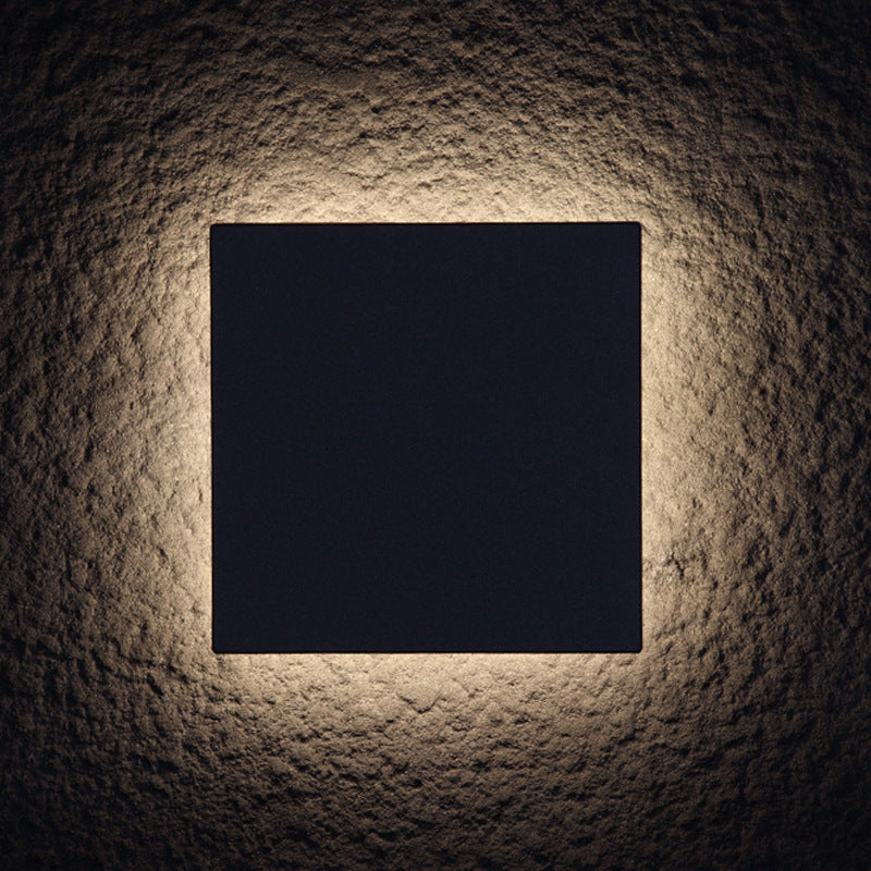 Lámpara Aplique de Pared LED Cuadrada de Aluminio Minimalista Moderna para Sala de Estar 