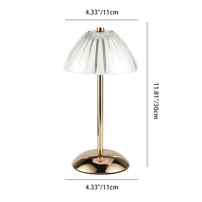 Contemporary Nordic Dome Iron Acrylic LED Table Lamp For Living Room
