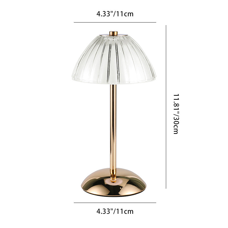 Contemporary Nordic Dome Iron Acrylic LED Table Lamp For Living Room