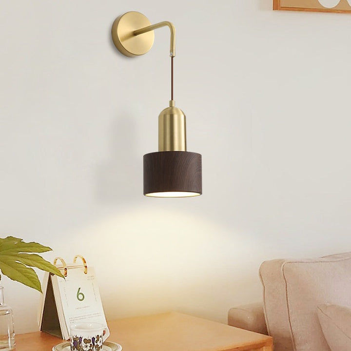Aplique de pared contemporáneo nórdico redondo de hierro acrílico con 1 luz para sala de estar 
