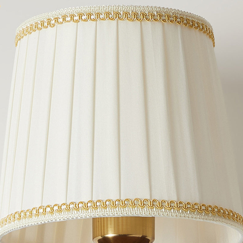 Lámpara Aplique de Pared de 1 Luz de Tela de Madera de Hierro Retro Contemporáneo para Sala de Estar 
