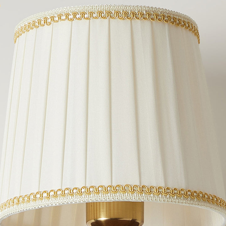 Lámpara Aplique de Pared de 1 Luz de Tela de Madera de Hierro Retro Contemporáneo para Sala de Estar 