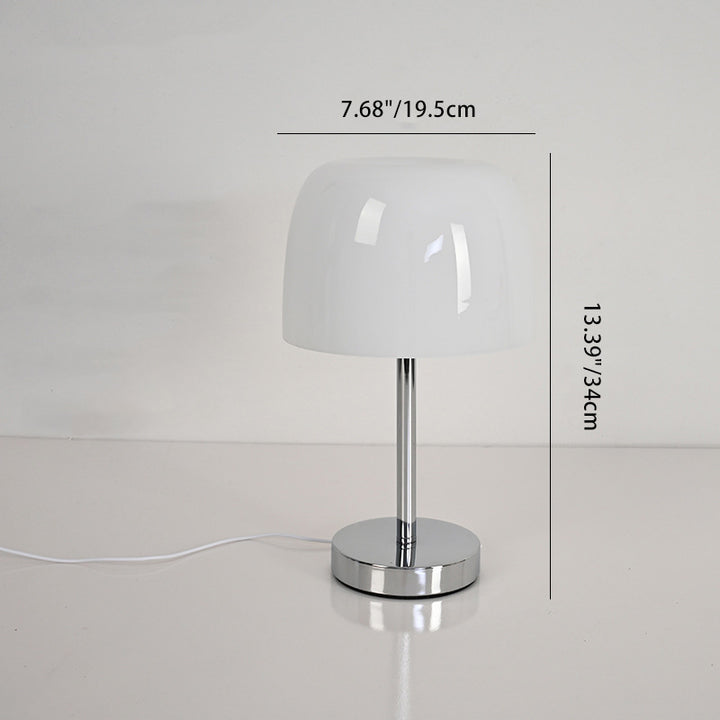 Lampe de table LED en verre fer tambour créatif contemporain pour salon 