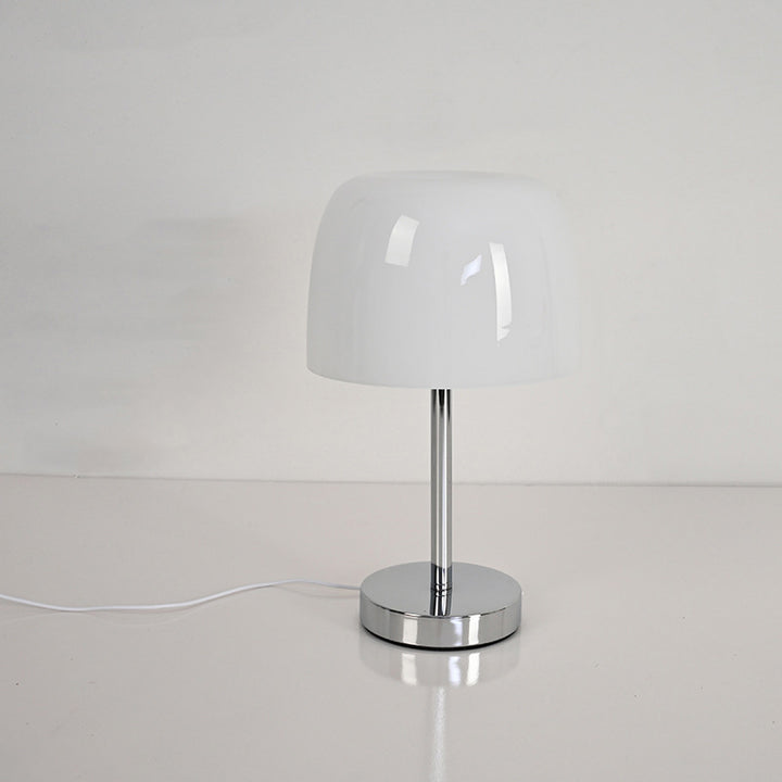 Lampe de table LED en verre fer tambour créatif contemporain pour salon 