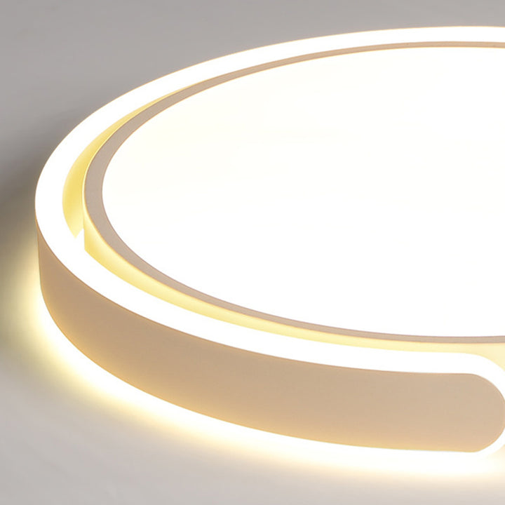 Moderne minimalistische runde Eisen-Acryl-LED-Deckenleuchte für das Esszimmer 