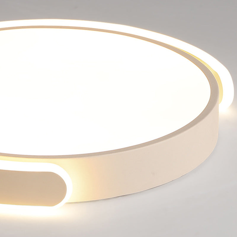 Moderne minimalistische runde Eisen-Acryl-LED-Deckenleuchte für das Esszimmer 
