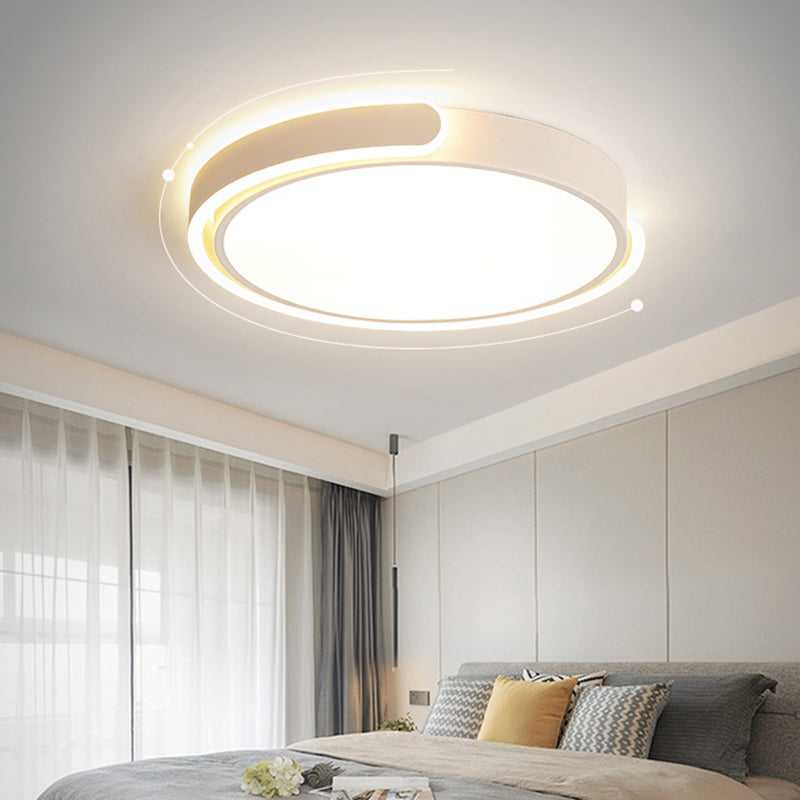 Moderne minimalistische runde Eisen-Acryl-LED-Deckenleuchte für das Esszimmer 