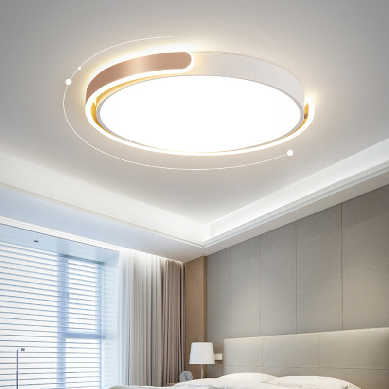 Moderne minimalistische runde Eisen-Acryl-LED-Deckenleuchte für das Esszimmer 