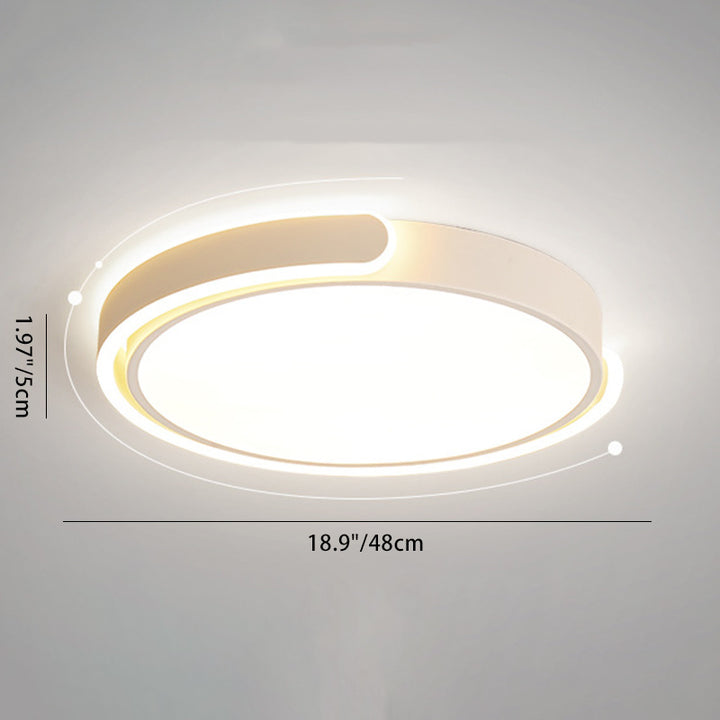 Moderne minimalistische runde Eisen-Acryl-LED-Deckenleuchte für das Esszimmer 