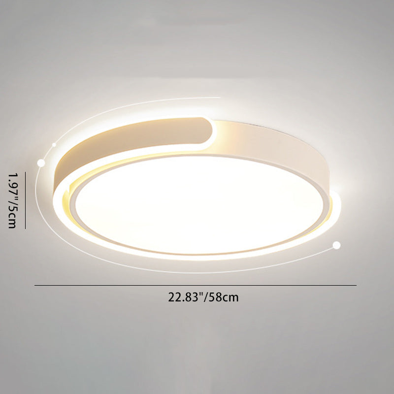 Moderne minimalistische runde Eisen-Acryl-LED-Deckenleuchte für das Esszimmer 