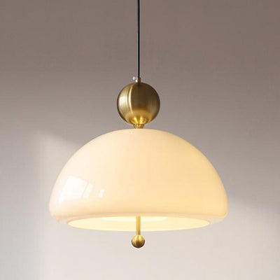 Zeitgenössische kreative runde Eisen-Glas 3-Licht-Pendelleuchte für das Wohnzimmer 