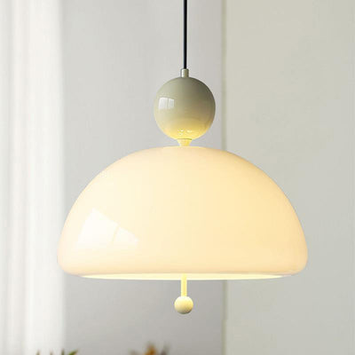 Zeitgenössische kreative runde Eisen-Glas 3-Licht-Pendelleuchte für das Wohnzimmer 