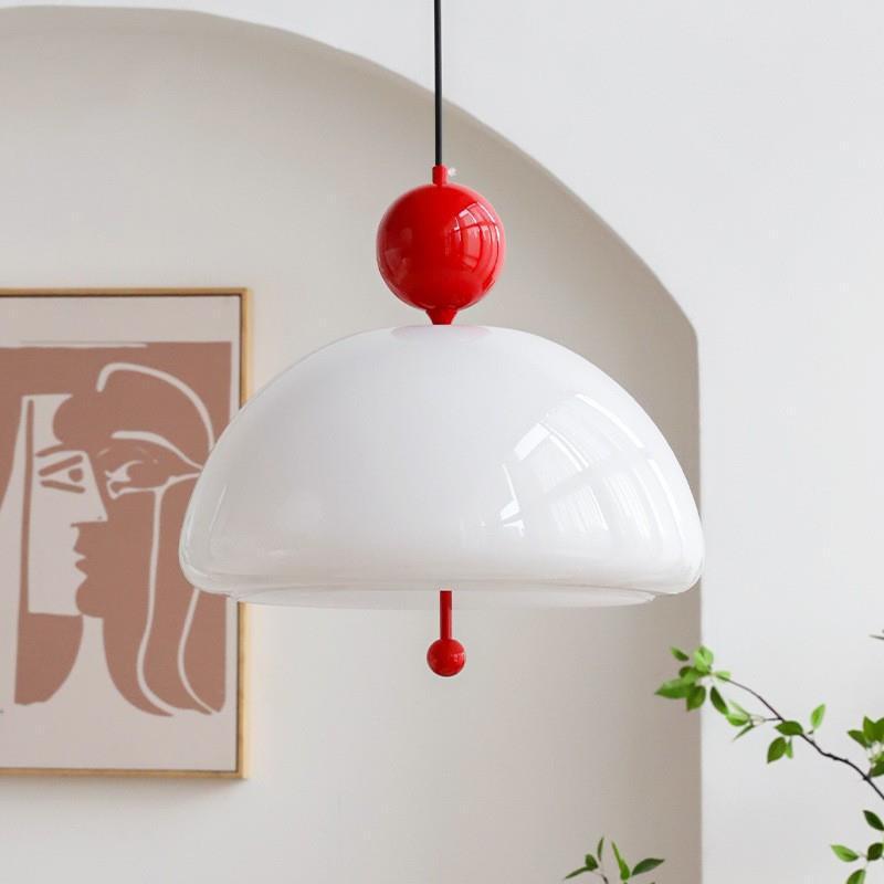 Zeitgenössische kreative runde Eisen-Glas 3-Licht-Pendelleuchte für das Wohnzimmer 