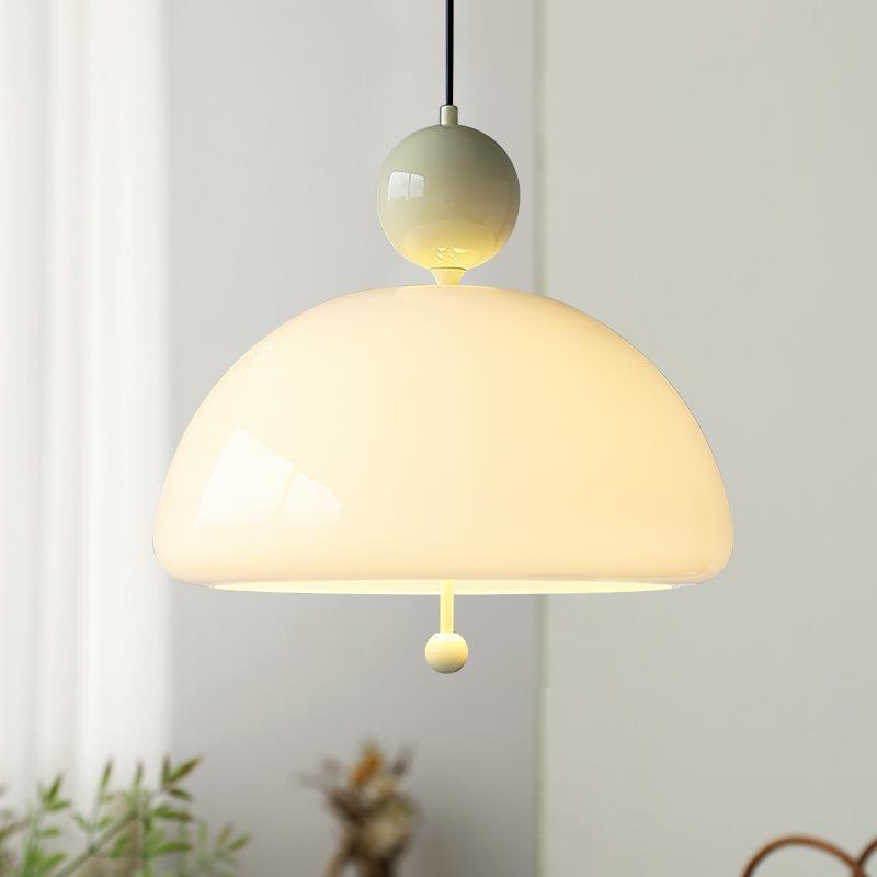 Zeitgenössische kreative runde Eisen-Glas 3-Licht-Pendelleuchte für das Wohnzimmer 