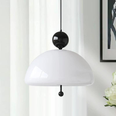 Zeitgenössische kreative runde Eisen-Glas 3-Licht-Pendelleuchte für das Wohnzimmer 