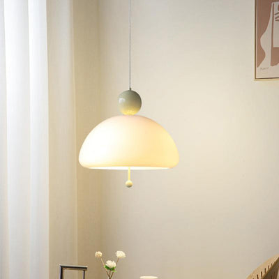 Zeitgenössische kreative runde Eisen-Glas 3-Licht-Pendelleuchte für das Wohnzimmer 
