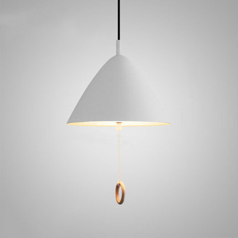 Suspension lumineuse contemporaine scandinave en aluminium à 1 lumière pour salon 