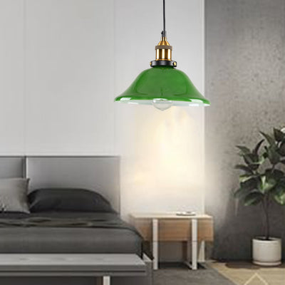 Zeitgenössische Nordische Drum Eisen Glas 1-Licht Pendelleuchte Für Wohnzimmer 