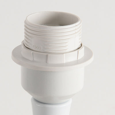 Zeitgenössische nordische Trommel Eisen Stoff 1-Licht Tischlampe für das Wohnzimmer 