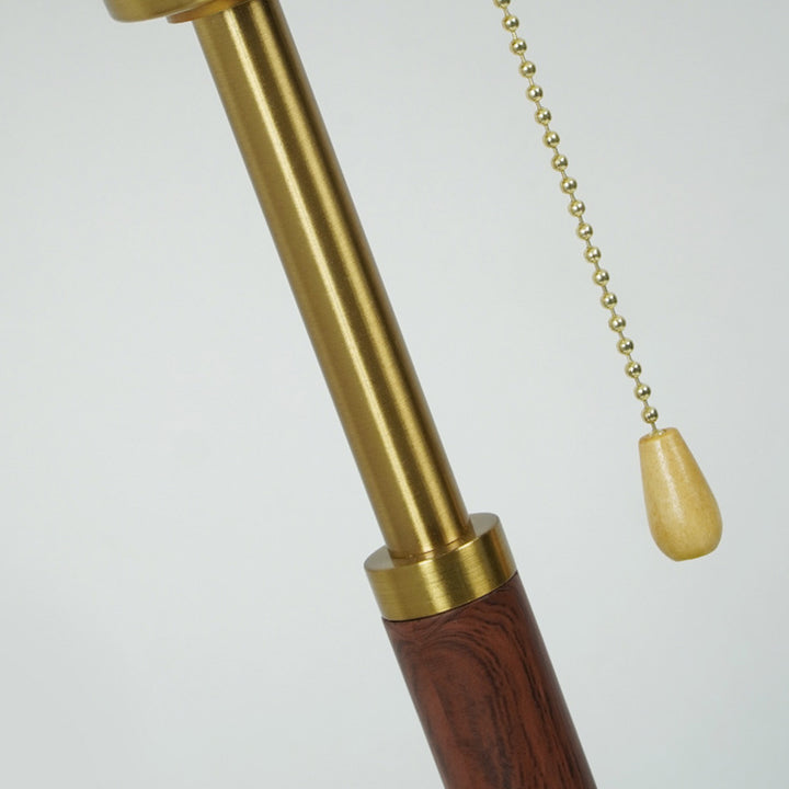 Traditionelle Vintage-Trommel-Eisenstoff 1-Licht-Tischlampe für Wohnzimmer 