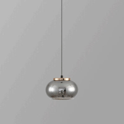 Moderne minimalistische runde Eisen-Glas-Acryl-LED-Pendelleuchte für das Wohnzimmer 