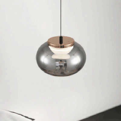 Moderne minimalistische runde Eisen-Glas-Acryl-LED-Pendelleuchte für das Wohnzimmer 