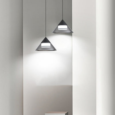 Moderne minimalistische runde Eisen-Glas-Acryl-LED-Pendelleuchte für das Wohnzimmer 