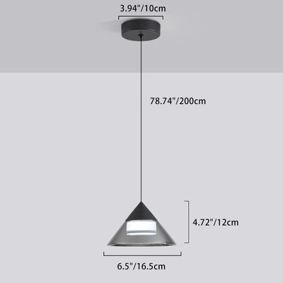 Moderne minimalistische runde Eisen-Glas-Acryl-LED-Pendelleuchte für das Wohnzimmer 