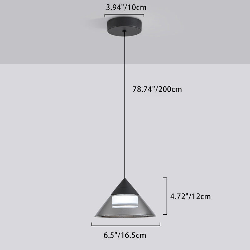Moderne minimalistische runde Eisen-Glas-Acryl-LED-Pendelleuchte für das Wohnzimmer 