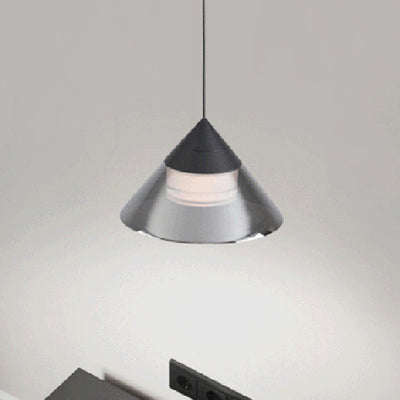 Moderne minimalistische runde Eisen-Glas-Acryl-LED-Pendelleuchte für das Wohnzimmer 