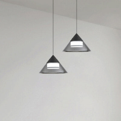 Moderne minimalistische runde Eisen-Glas-Acryl-LED-Pendelleuchte für das Wohnzimmer 